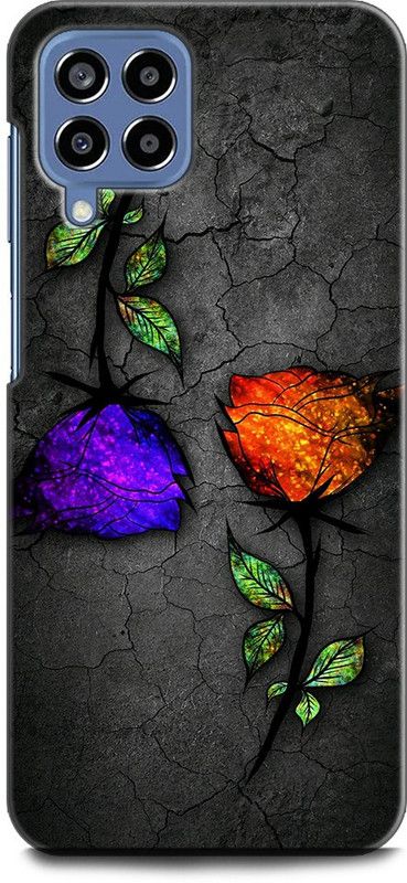 INDICRAFT Back Cover for SAMSUNG Galaxy M53 5G ROSES, FLOWERS, CRANNY, ART, TEXTURE, NATURE  (Multicolor, Shock Proof, Pack of: 1)