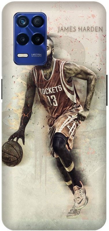 Bluvver Back Cover for Realme 8s 5G , RMX3381, Printed James Harden Football Back Cover  (Multicolor, Hard Case)