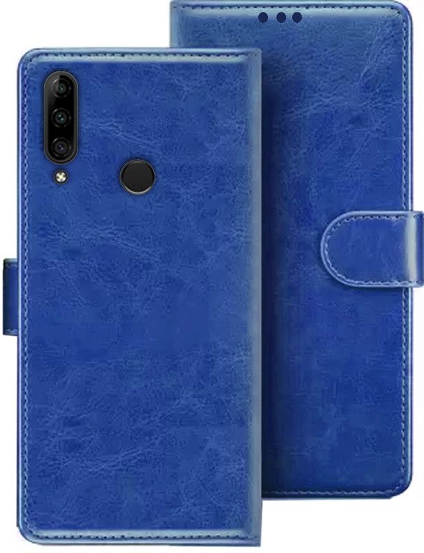 HANIRY Flip Cover for Lenovo K10 Plus flip cover | L39051 flip cover | Blue  (Blue, Magnetic Case, Pack of: 1)