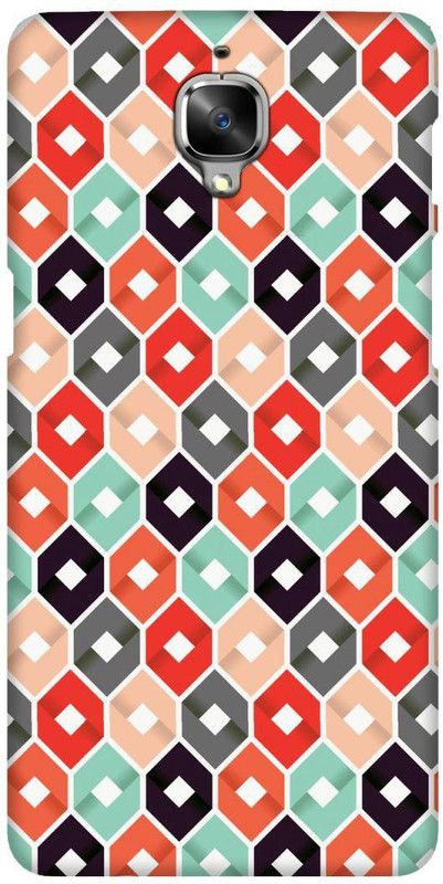 Smutty Back Cover for OnePlus 3T, A3010 - Honeycomb Print  (Multicolor, Hard Case, Pack of: 1)
