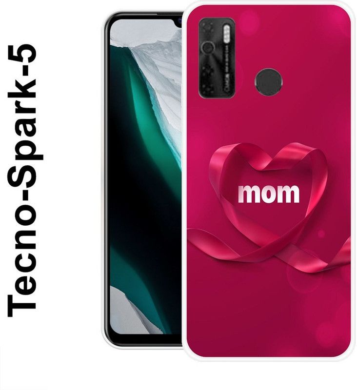 KLC Back Cover for Tecno Spark 5, TECNO Camon 15, Tecno spark 5 Pro  (Pink, White, Silicon)