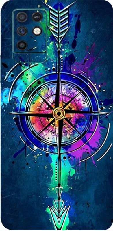 LAMHA Infinix Note 10 Mobile Skin  (Ultra Super Color Compass Skin With High Mattte Finish.)