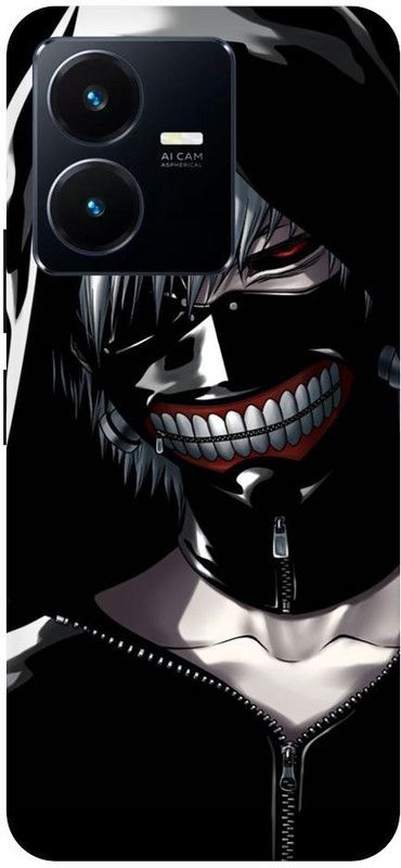 URCHIN Back Cover for Vivo Y22 Tokyo-Ghoul-Anime-Ghost-Cartoon-Kaneki-14344  (Multicolor, Shock Proof, Pack of: 1)