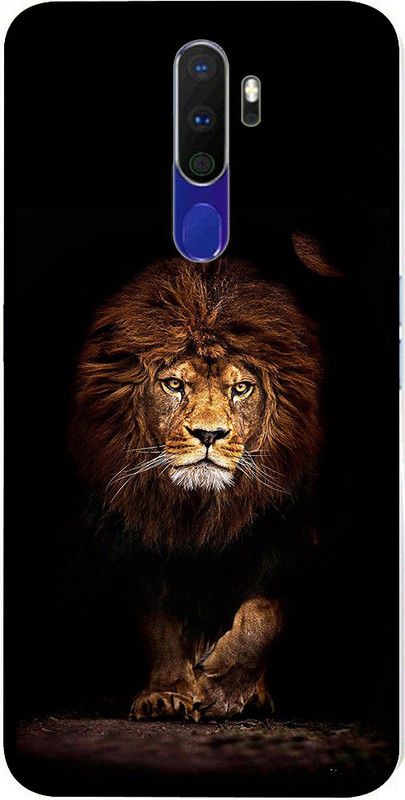 METOO Back Cover for Oppo A9 2020A9 2020, Lion Design Back Cover Print : 75  (Multicolor, Dual Protection, Silicon, Pack of: 1)