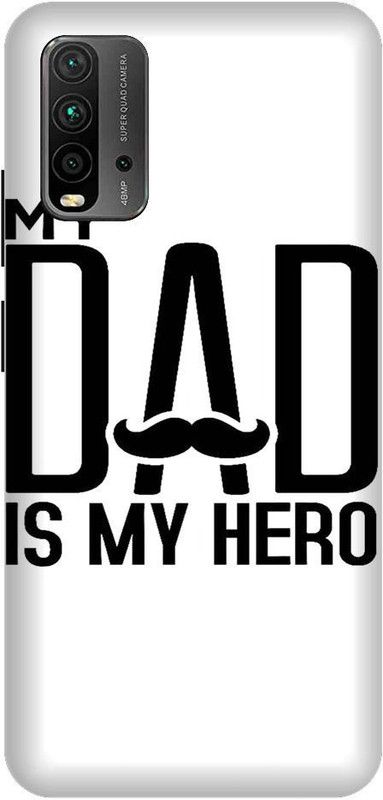 URCHIN Back Cover for Redmi 9 Power my dad is my hero, MY Dad, I love My Dad, Mom And Dad, mom dad, Love, Parents  (Multicolor, Shock Proof, Pack of: 1)