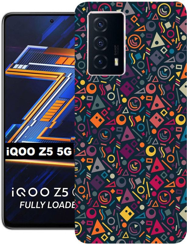 BeauCase Back Cover for iQOO Z5 5G  (Multicolor, Silicon, Pack of: 1)