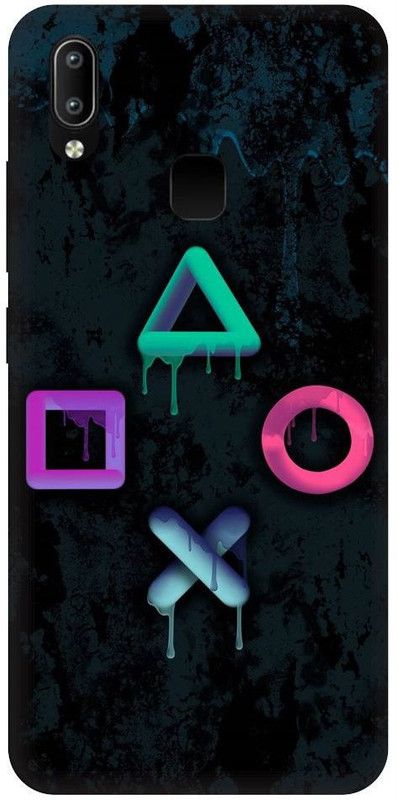 URCHIN Back Cover for Vivo Y93 game consol, game, player, Game, BUTTONS, NEON, COLOURFULL  (Multicolor, Shock Proof, Pack of: 1)