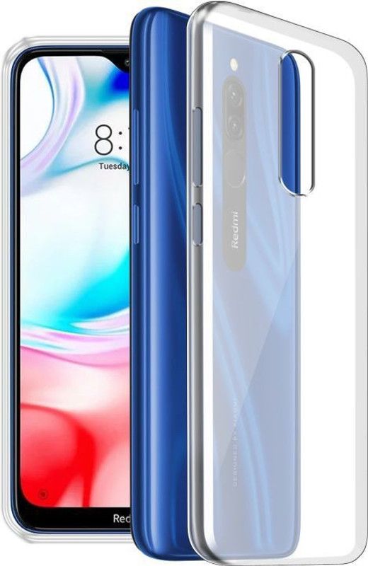 Caseroy Back Cover for Mi Redmi 8  (Transparent, Silicon, Pack of: 1)