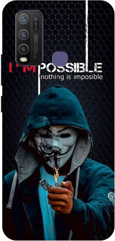URCHIN Back Cover for Vivo Y30Anonymous, Hacker, Mask man, mask boy  (Multicolor, Shock Proof, Pack of: 1)