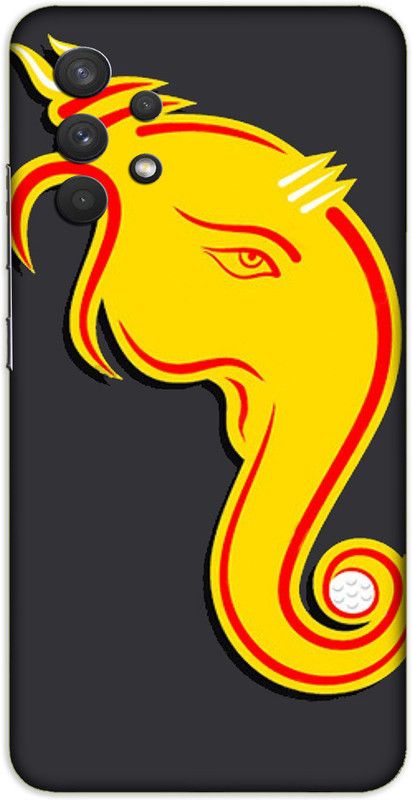 iprinto Back Cover for Samsung Galaxy M32 5G lord ganesha Back Cover  (Yellow, Hard Case, Pack of: 1)