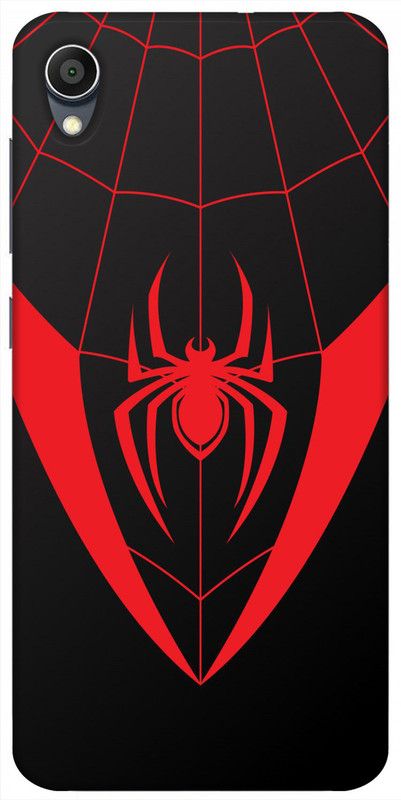 SUPER CASE Back Cover for Vivo Y91i  (Red, Black, Grip Case, Silicon)