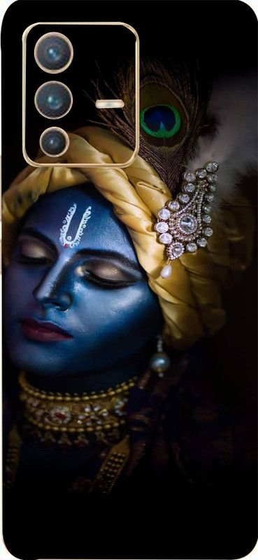 CLAXA Lord Krishna Vivo V23 Pro Back Skin Guard....., Lord Krishna Mobile Skin  (Lord Krishna Skin With Super matte finish.....)