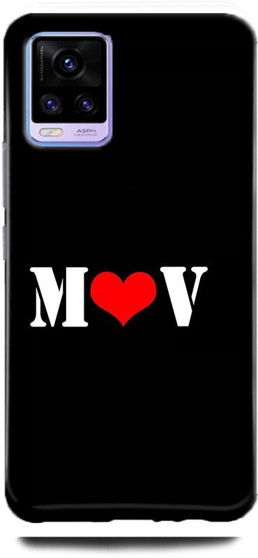 Afterglow Back Cover for Vivo V20 M V, M LOVES V, NAME, LETTER, ALPHABET, MV LOVE, HART  (Multicolor, Shock Proof, Pack of: 1)