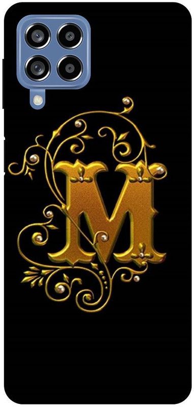 THE NARAYANA COLLECTIONS Back Cover for SAMSUNG GALAXY M53-M,LOVE,GOLDEN,ALPHABET,LATTER  (Multicolor, Hard Case, Pack of: 1)