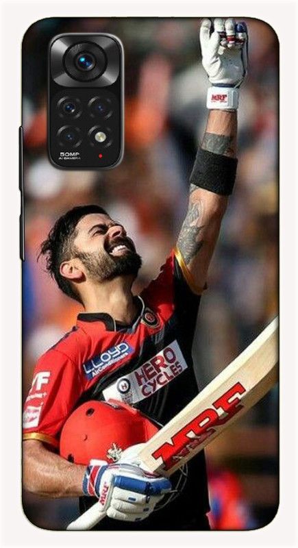 iprinto Back Cover for Mi Redmi Note 11, Mi Redmi Note 11S virat kohli Back Cover  (Red, Hard Case)