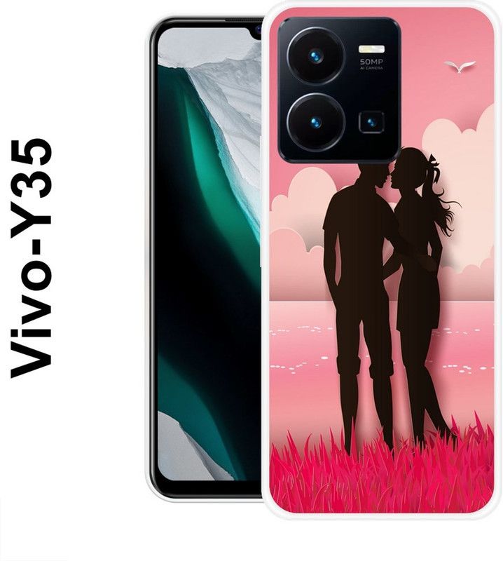 REALKING Back Cover for Vivo Y35, Vivo Y 50  (Multicolor, Grip Case, Silicon)