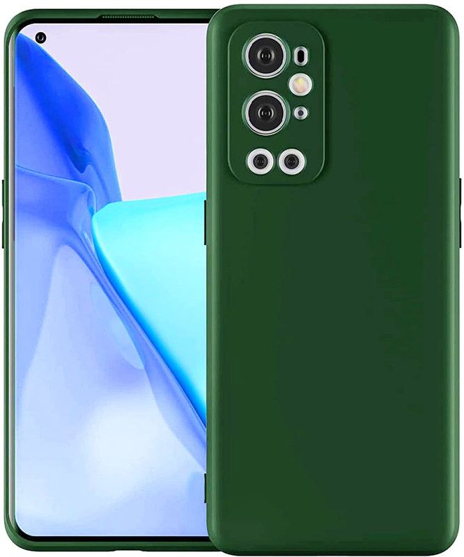 Instyle Back Cover for Oneplus 9 Pro  (Green, Silicon, Pack of: 1)