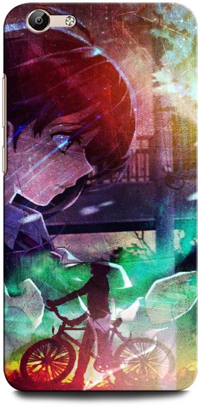 GRAFIQE Back Cover for Vivo V5/ Vivo V5s 1601/1713 BOY, CYCLE, ANIME BOY,SAD BOY, 3D WALLPAPER  (Multicolor, Shock Proof, Pack of: 1)