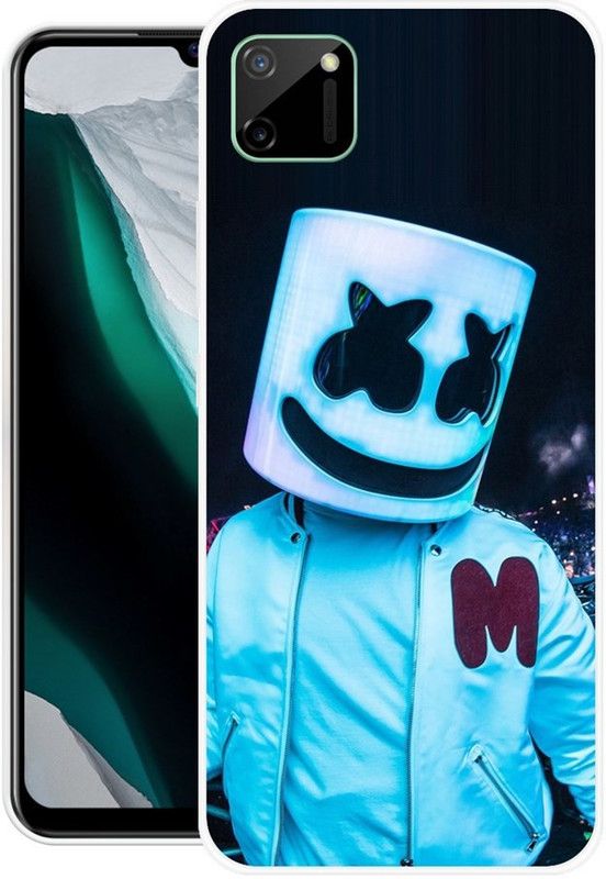 SIMAWAT Back Cover for Realme C11  (Multicolor, Grip Case, Silicon, Pack of: 1)