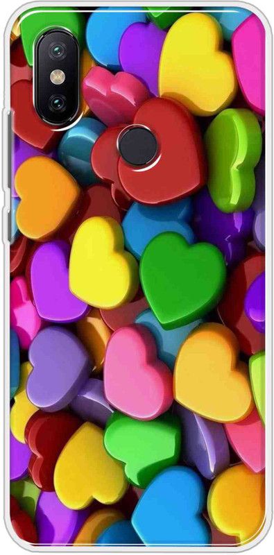 Hansviprint Back Cover for Mi Redmi Note 6 Pro  (Multicolor, Grip Case, Silicon, Pack of: 1)