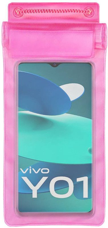 ACM Pouch for Vivo Y01  (Pink, Waterproof, Silicon, Pack of: 1)