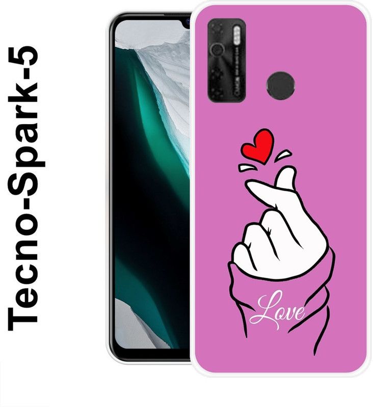 SUPER CASE Back Cover for Tecno Spark 5, TECNO Camon 15, Tecno spark 5 Pro  (Pink, White, Grip Case, Silicon)