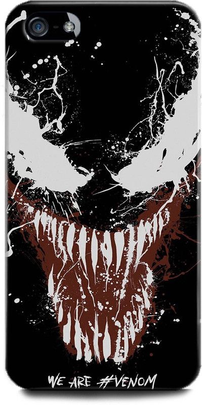 INDICRAFT Back Cover for Apple iPhone 5 VENOM, EDDIE BROCK, SYMBIOTE, MARVAL, COMIC, SUPERHERO  (Multicolor, Hard Case, Pack of: 1)