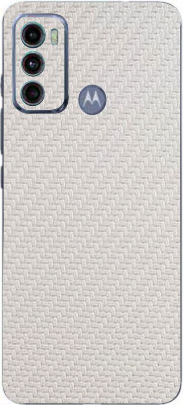 BUGGU Motorola G40 Fusion, motorola G40 fusion Mobile Skin  (Ultra Super White Carbon Fiber Skin With High Matte Finish., Mobile Skin (Back+Side+Camera))