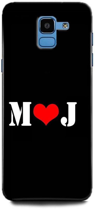 Afterglow Back Cover for SAMSUNG Galaxy J6 M J, M LOVES J, NAME, LETTER, ALPHABET, JM LOVE, HART  (Multicolor, Shock Proof, Pack of: 1)