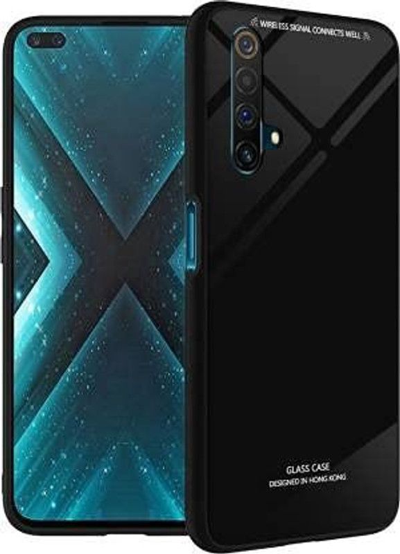 Yebhi Online Back Cover for Realme X3 |Premium Quality Glass| Stunning Look| Slim Fit  (Black, Grip Case, Pack of: 1)