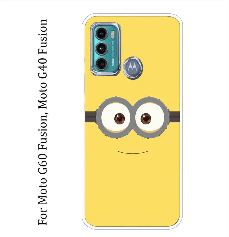 BeauCase Back Cover for Moto G60 Fusion, Moto G40 Fusion  (Yellow, Grey, Grip Case, Silicon, Pack of: 1)
