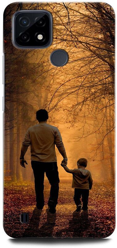 ORBIQE Back Cover for Realme C25Y RMX3265 FATHER SON LOVE, FATHER LOVE, MOM LOVE, DAD LOVE  (Multicolor, Hard Case, Pack of: 1)