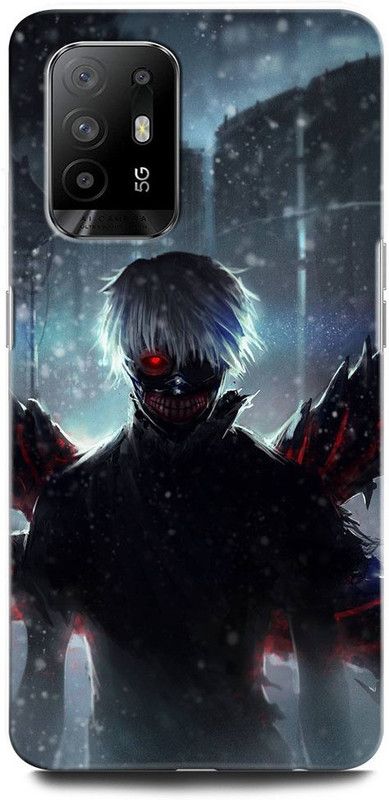ORBIQE Back Cover for OPPO F19 Pro+ 5G CPH2213 KANEKI KEN, ANIME, KANEKI, KEN, MANGA, TOKYO, TOKYO GHOUL  (Multicolor, Hard Case, Pack of: 1)