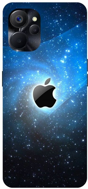 COVERJET Back Cover for REALME 9i 5G- RMX3612-APPLE- LOGO- SIGN- EMBLEM  (Blue, Hard Case, Pack of: 1)