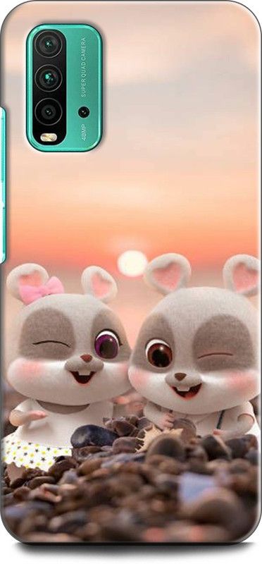 KEYCENT Back Cover for REDMI 9 Power RABBIT, MASCOTA, PET, CUTE, CARTOON  (Multicolor, Pack of: 1)