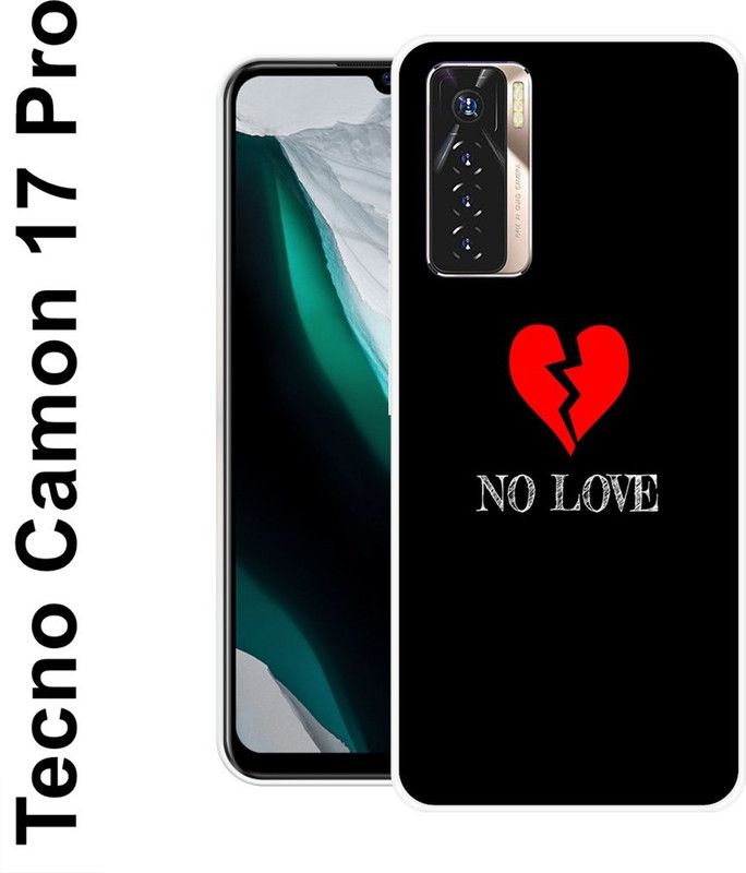 redfly Back Cover for Tecno Camon 17 Pro  (Black, Red, Grip Case, Silicon)