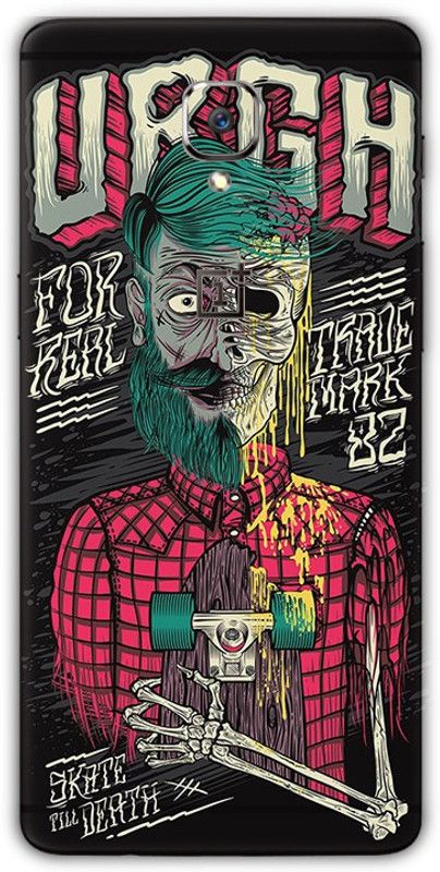 BUGGU Death(Illustration) Mobile Back Skin Guard, Death(Illustration), OnePlus 3T Mobile Skin  (Death(Illustration) Skin With High Matte Finish.)