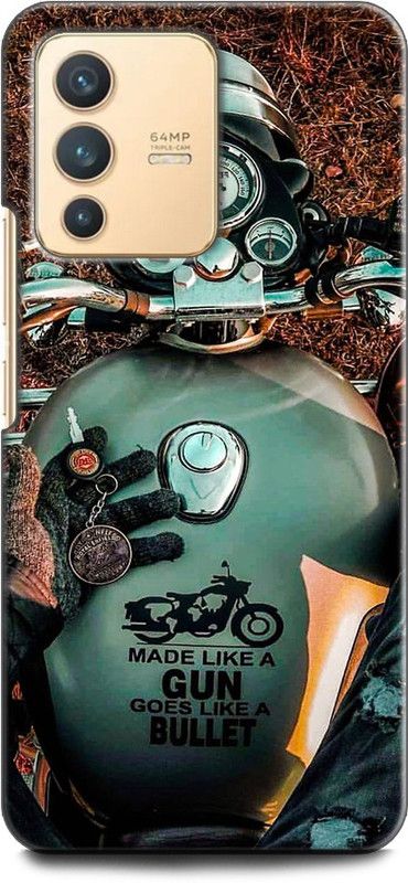 KEYCENT Back Cover for Vivo V23 Pro 5G, V2132 BIKE, BULLET, RIDE, RIDER, ROYAL ENFIELD  (Multicolor, Shock Proof, Pack of: 1)
