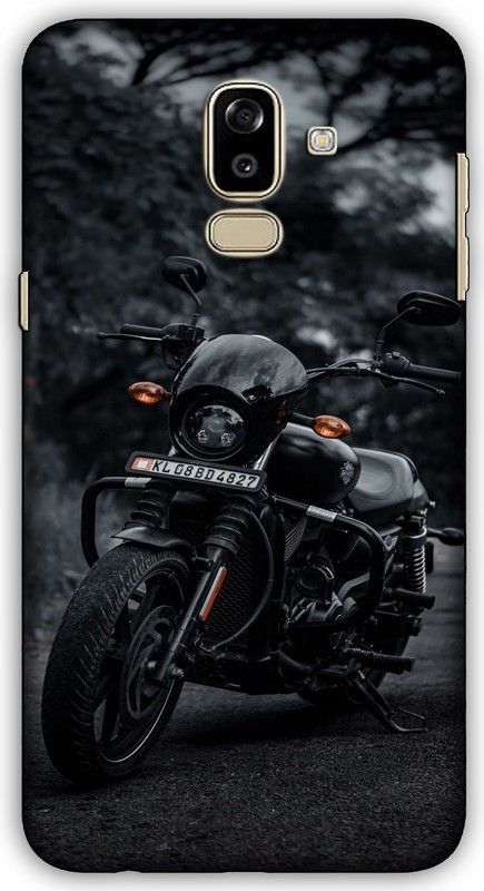 CROKIAN Back Cover for Samsung Galaxy J8 Harley davidson Back Cover  (Multicolor, Hard Case, Pack of: 1)