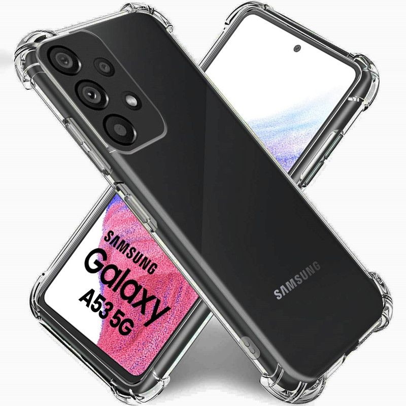 NSTAR Back Cover for SAMSUNG Galaxy A53  (Transparent, Shock Proof, Silicon, Pack of: 1)