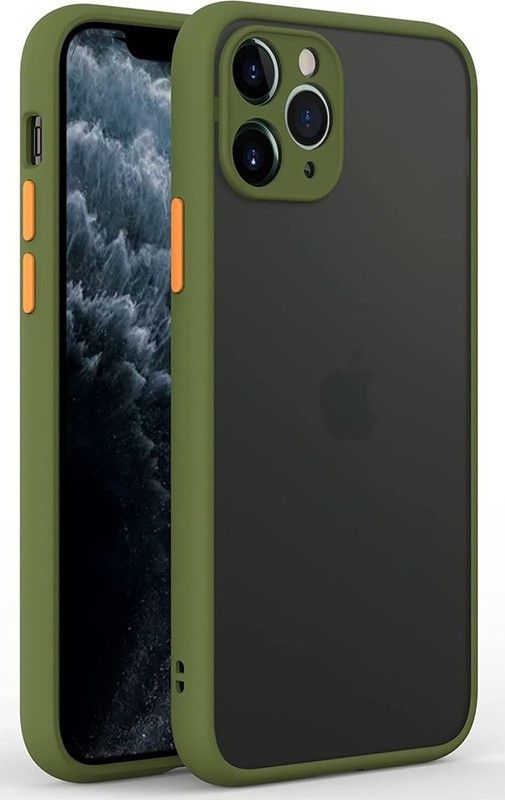MOBIRUSH Back Cover for iPhone 11 Pro (5.8)  (Green, Camera Bump Protector, Pack of: 1)