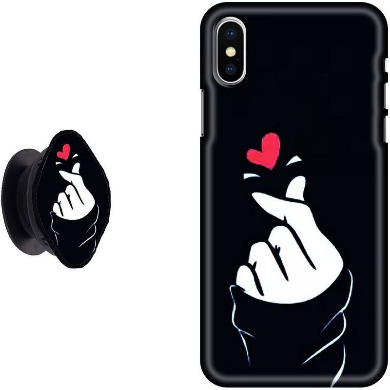 My Swag Back Cover for Apple iPhone XS  (Black, White, Pack of: 2)