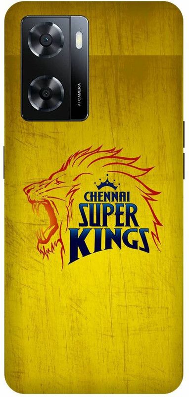 Dimora Back Cover for realme narzo 50 5G, realme narzo 50 5GENNAI SUPERKINGS SING LOGO IPLTEAM  (Yellow, Hard Case, Pack of: 1)