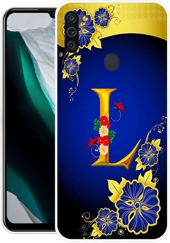 NEVYZAP Back Cover for Samsung Galaxy M11  (Blue, Yellow, Grip Case, Silicon, Pack of: 1)