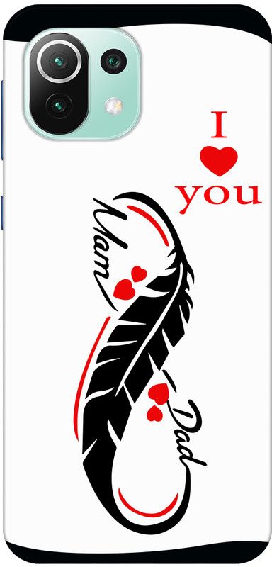 Designer Cover Back Cover for Mi 11 Lite  (White, Grip Case, Silicon, Pack of: 1)
