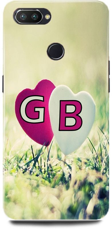 JUGGA Back Cover for OPPO F9, CPH1881, G LOVES B NAME,G NAME, B LETTER, ALPHABET,G LOVE B NAME  (Green, Hard Case, Pack of: 1)