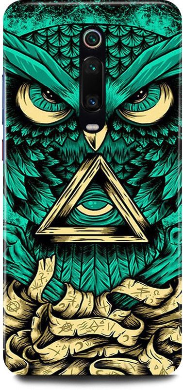 FRONK Back Cover for Redmi K20 Pro, OWL, NIGHT, WATCH, ABEJ, BEOGRAD, TRIPPY  (Green, Hard Case, Pack of: 1)