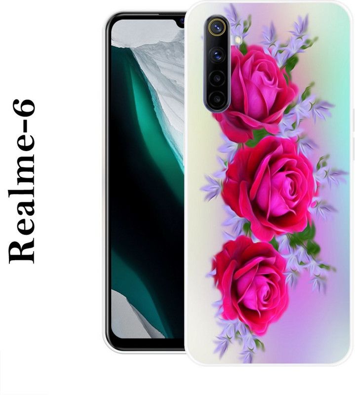 BAGRA Back Cover for Realme 6  (Multicolor, Grip Case, Silicon)