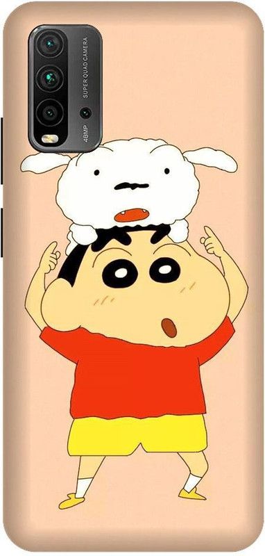 GRAFIQE Back Cover for REDMI 9 Power MOBHQAB7 SHINCHAN, CARTOON. FUNNY, CUTE, SHINCHAN CAT, CRAYON SHINCHAN  (Multicolor, Shock Proof, Pack of: 1)