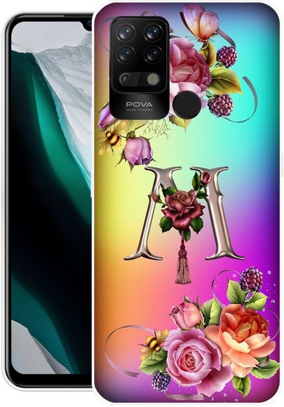 BLUEZAP Back Cover for Tecno Pova  (Multicolor, Grip Case, Silicon, Pack of: 1)
